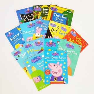 Peppa Pig Activity &amp; Sticker Books แบบฝึกหัดและหนังสือสติกเกอร์