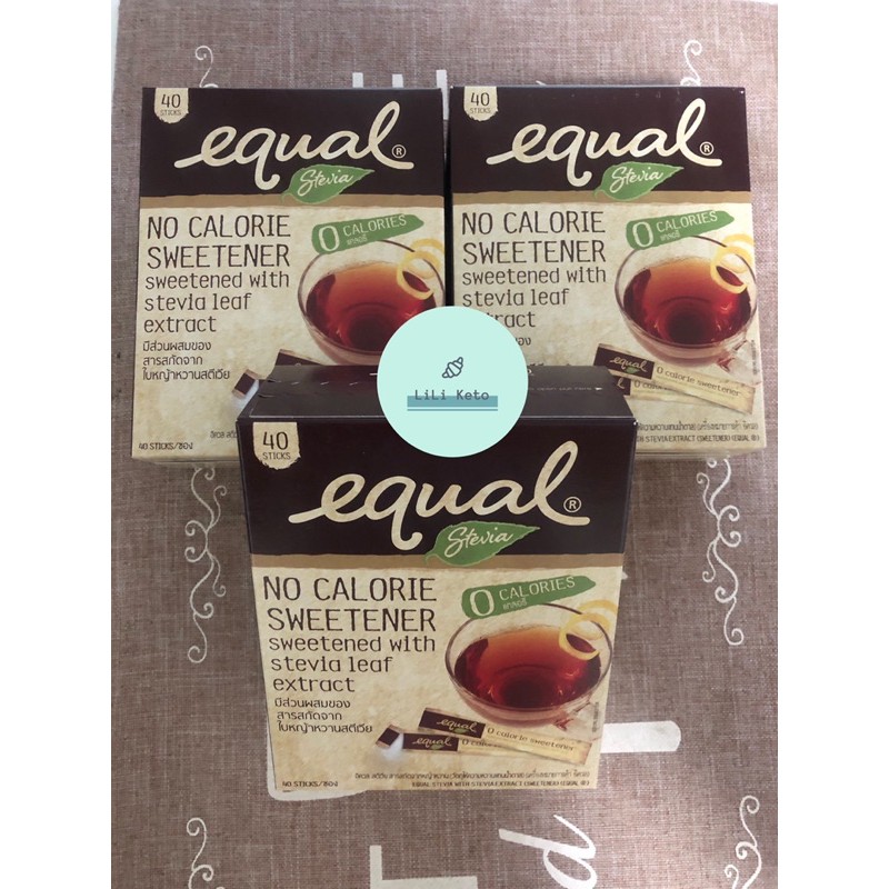 Equal stevia น้ำตาลอีควลคีโต เบาหวาน ทานได้