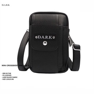 𝐃.𝐀.𝐑.𝐊  MINI CROSS BODY BAG VER.3 ( กระเป๋าสะพายข้างหนัง PU )