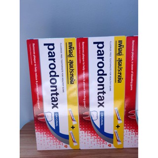 แพ็คคู่ ยาสีฟันพาโรดอนแท็กซ์ สูตรออริจินอล 150g*2 หลอด มีของแถมพิเศษเมื่อสั่งครบ 2 แพ็ค