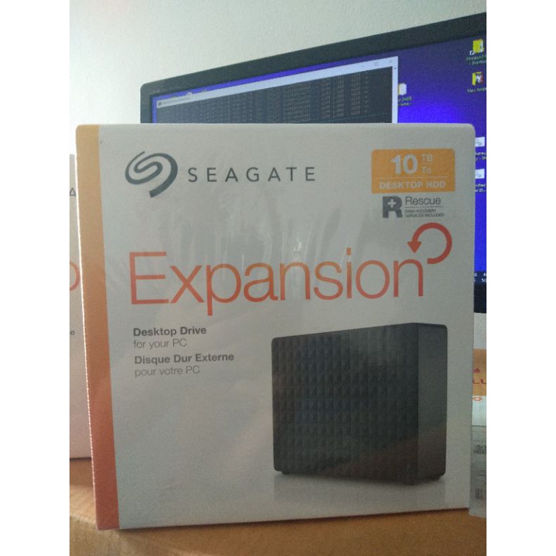 Seagate Expansion Desktop 10TB External Hard Drive HDD - USB 3.0 for PC &amp; Laptop มือสอง
