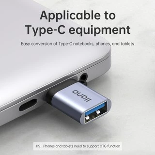 🔥ส่งไวจากไทย🔥Llano อะแดปเตอร์แปลง Otg แบบ Type C เป็น Usb 3.0 พร้อมพวงกุญแจ:Type C to USB