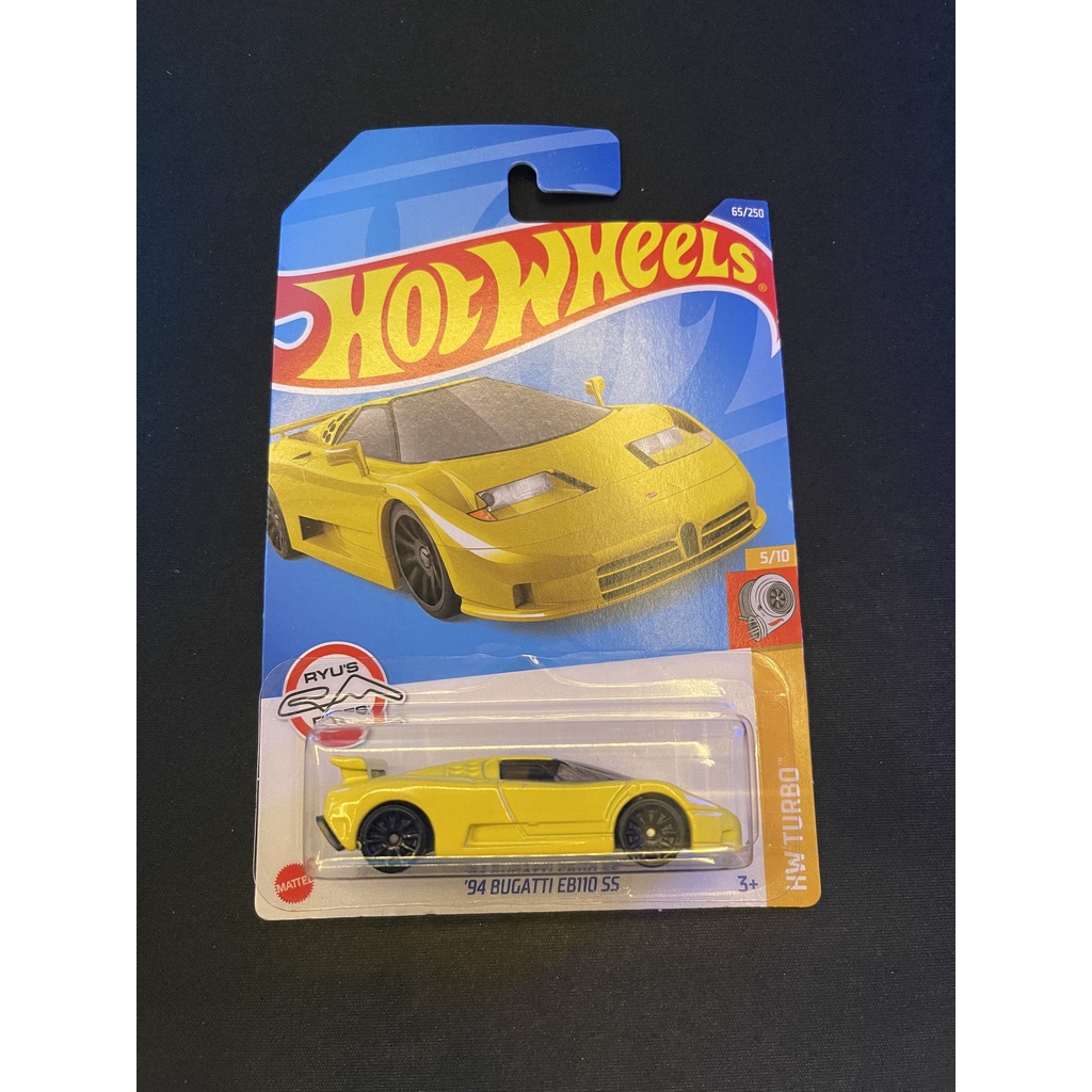 Hot Wheels 1/64 94 Bugatti EB110 SS (สีเหลือง) (ใหม่)