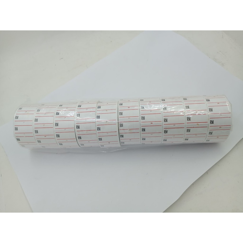 ราคา Lable Sticker roll 10pc สําหรับติดฉลากราคา