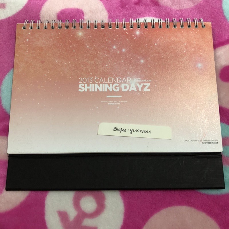 SNSD Girls Generation Tiffany Korea Fansite 2013 ปฏิทิน Shining Dayz