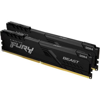 16GB (8GBx2) | 32GB (16GBx2) DDR4/3200 RAM PC (แรมพีซี) KINGSTON FURY BEAST (KF432C16BBK2/16 | KF432C16BBK2/32) CL16(LT)