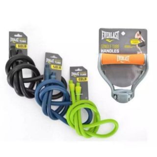 Everlast  SINGLE TUBE HANDLE GREY/ORANGEยางยืดบริหารร่างกาย Set