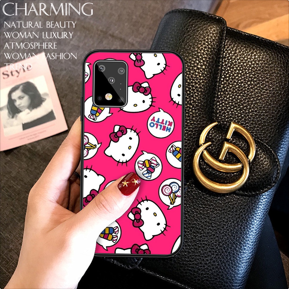 เคสโทรศัพท์มือถือลายการ์ตูนคิตตี้สําหรับ Samsung A10 A10s A20 A30 A20s