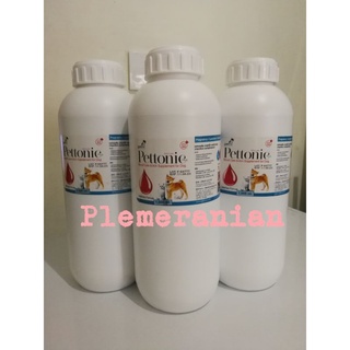 Pettonic-Plus 1 ลิตร. ผลิตภัณฑ์เสริมอาหาร ธาตุเหล็ก วิตามินสูง บำรุงเลือดของสุนัขและแมว