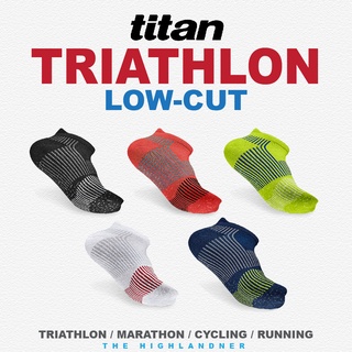 TITAN TRIATHLON ATHLETICS SOCKS LOW-CUT ถุงเท้าไตรกีฬาไททัน