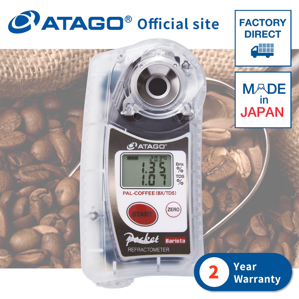 ATAGO PALCOFFEE(BX/TDS) Digital Pocket Refractometer for Coffee Atago
