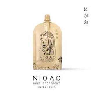 📣📣Nigao Hair Treatment Herbal Rich นิกาโอะ แฮร์ ทรีทเม้น เฮอร์บัล ริช แบบซอง 30 มล. สีทอง 💯