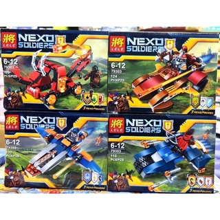 ชุดตัวต่อ No 79303 ชุด Nexoknights 4 แบบ จำนวน 400+ชิ้น (lw/j)