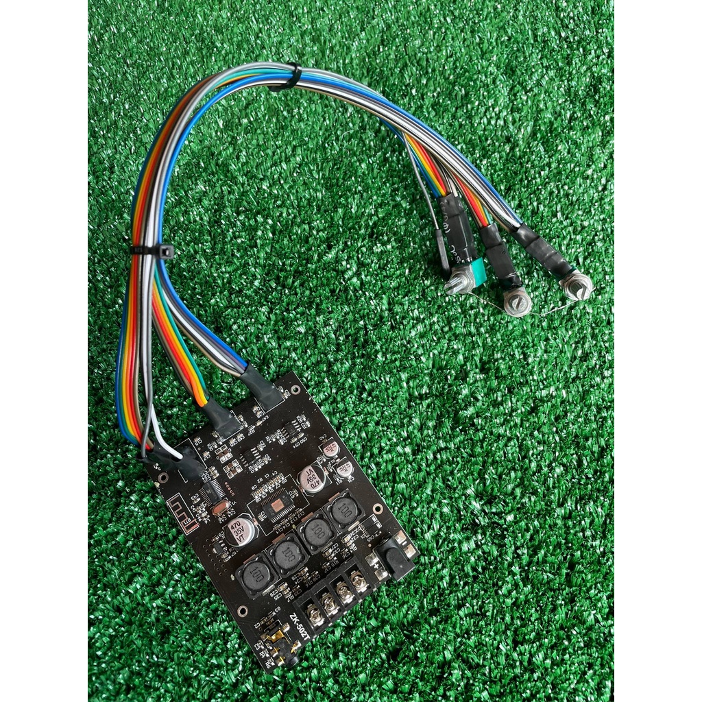 ZK 502T ย้ายวอลุ่ม ชิพใหญ่แท้100% แอมจิ๋ว บลูทูธ 5.0เครื่องขยายเสียง กำลังขับ 2*50W amplifier blueto