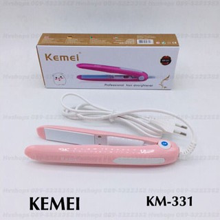 Kemei KM - 331 Mini Ceramic Coating Electric Hair Straightener