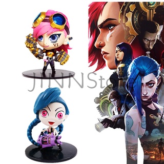 JINNstore ตัวละครเกม JINX VI คอลเลกชันภาพยนตร์ League of Legends Arcane Action Figure พร้อมกล่อง 10 ซม. สำหรับเด็กวันเกิดของขวัญ