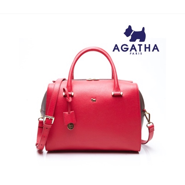 🇫🇷สวย เหมือนใหม่ กระเป๋าหนัง Agatha แบรนด์น้องหมา แท้ 100