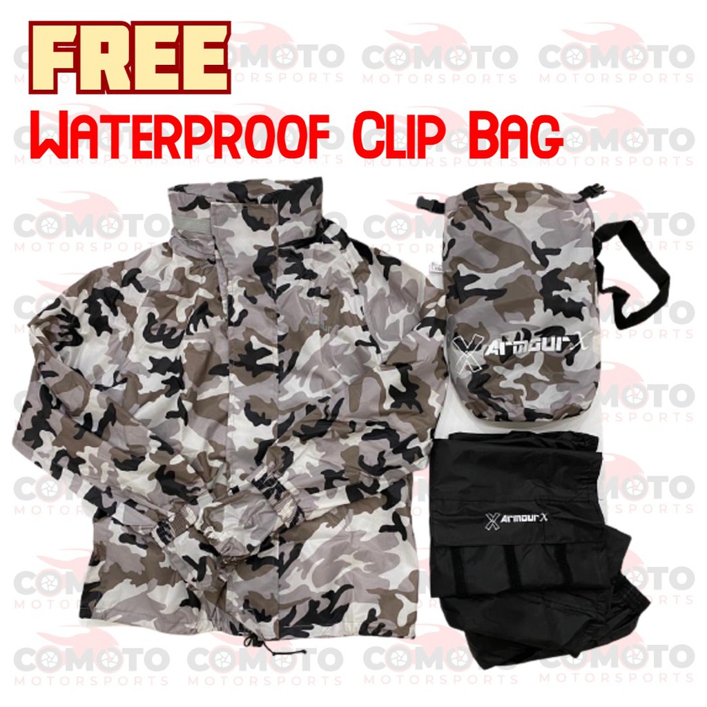 ArmourX เสื้อกันมอเตอร์ไซค์ / Baju Hujan เสื้อกันฝน เสื้อ ฝน Baju Hujan ฝนกันน้ํา