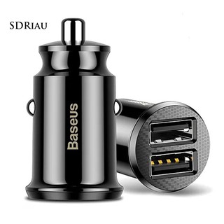 baseus mini dual usb 3 . 1 a อะแดปเตอร์ที่ชาร์จแบตในรถยนต์