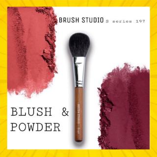 แปรงปัดแก้ม Brush studio รุ่น S 197 แปรงแต่งหน้า แปรง ขนนุ่ม ไม่บาดหน้า