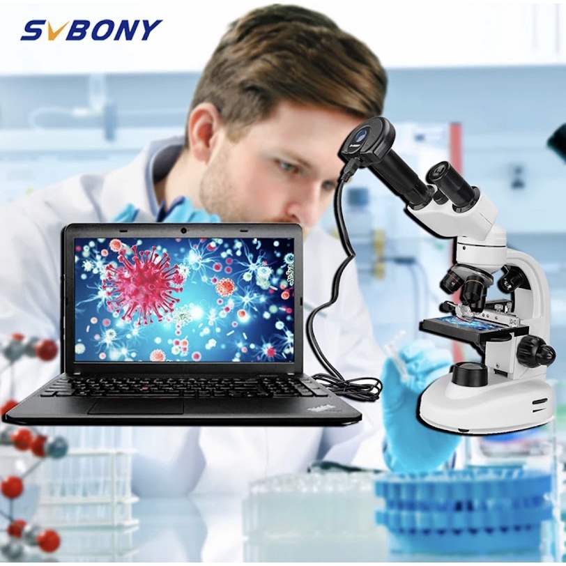พร้อมส่ง SVBONY SV605 SV601ดิจิตอลกล้อง1.3ล้าน Pixel USB2.0 กล้องจุลทรรศน์เหมาะสำหรับกล้องจุลทรรศน์ส