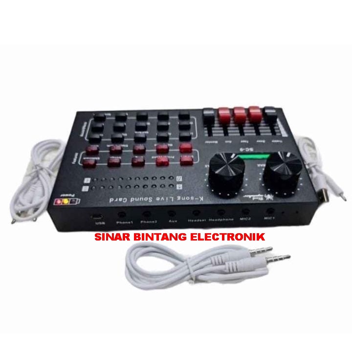 BLACKSPIDER V9 MULTIFUNCTION LIVE SOUNDCARD V9 MIXER