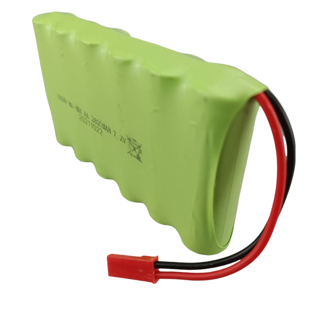 ถ่านชาร์จ สำหรับรถบังคับ รถHUINA 7.2V 3500 mAh. ปลั๊กแดง JST (มีของพร้อมส่ง) NI-MH
