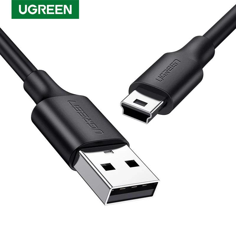 Ugreen Mini USB Cable 1m 3MสําหรับMP3 PlayerรถDVR GPSกล้องHDD Gopro Hero 3 4