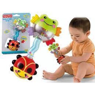 fujitoys.shop N2863 ของเล่นเด็กเขย่ามือ Fisher Price ของแท้ (แพ็คไม่สวย)