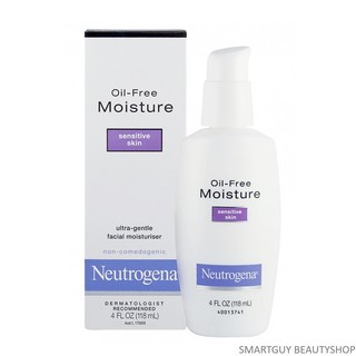 Neutrogena Oil-Free Face Moisturizer for Sensitive Skin 118ml ผลิตภัณฑ์มอยซ์เจอร์ไรเซอร์บำรุงผิวหน้าสูตรสำหรับผิวบอบบางแ