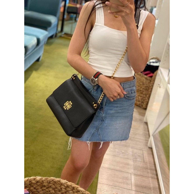 แท้100% Tory Burch Britten Flap Shoulder Bag 67295 | Shopee Thailand