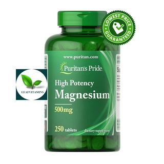 Puritans Pride Magnesium 500 mg / 250 Tablets