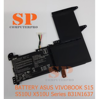 ASUS Battery แบตเตอรี่แท้ ASUS VivoBook  S15 S510U X510U A510U K510U F510U Part B31N1637