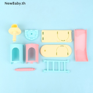 Newbaby โมเดลปราสาทสวนสนุกจิ๋ว 1:12 DIY สําหรับตกแต่งบ้านตุ๊กตา 1 ชุด