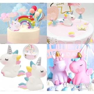 โมเดลยูนิคอร์น ตุ๊กตาแต่งเค้กม้ายูนิคอร์น unicorn