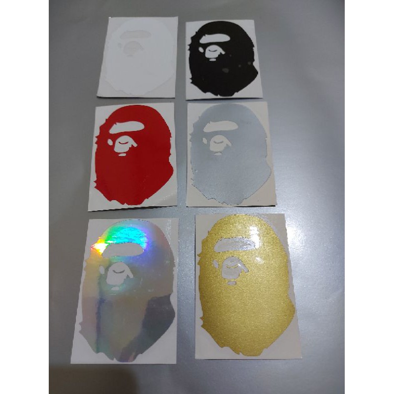สติ๊กเกอร์โลโก้ BAPE CUTTING