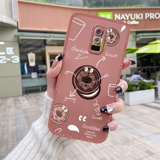 สําหรับ Samsung Galaxy A6 Plus 2018 เคสบาง การ์ตูนน่ารัก คุกกี้ กันกระแทก รูปแบบซิลิโคน เคสแบบเต็ม ฝาครอบ แองเจิลอาย เคสป้องกันกล้อง