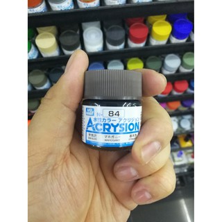 สีสูตรน้ำ Mr.Acrysion Color N84 MAHOGANY (Semi Gloss) 10ml