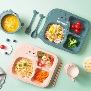 Baby and Me ชุดถาดอาหารเด็ก ถาดหลุมพลาสติกสำหรับเด็ก (มี 2 สี)
