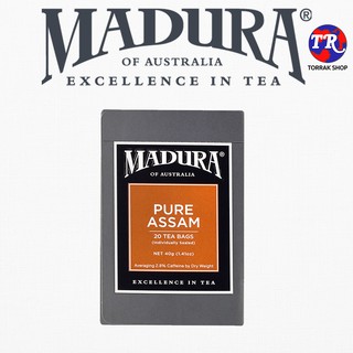 Madura Pure Assam มาดูร่า เพียว อัสสัมชาดำ 20 teabag x 2g