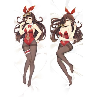 พร้อมส่ง ปลอกหมอนอิงสองด้าน พิมพ์ลายอนิเมะ Genshin Impact Amber Dakimakura Kawaii ขนาด 150x50 ซม.