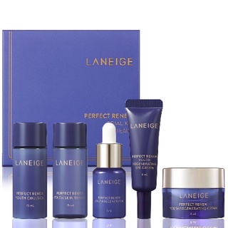 ￼Laneige Perfect Renew Trial Kit (5 Items) [Eye Cream] เซตบำรุงผิว สูตรต่อต้านริ้วรอย 5 ชิ้น ฉลากไทย [Youth Kit]