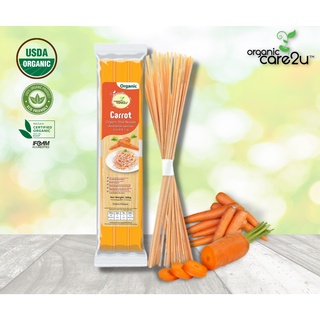 Organic Care2U Carrot Organic Stick Noodle เส้นออร์แกนิค รสแครอท (200 g)