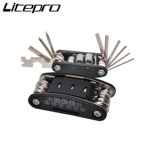 Litepro ประแจไขควงหกเหลี่ยม 15 In 1 สําหรับจักรยานเสือภูเขา