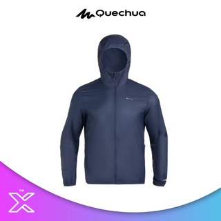 QUECHUA เสื้อแจ็คเก็ตป้องกันรังสียูวีสำหรับผู้ชายใส่เดินป่ารุ่น HELIUM100