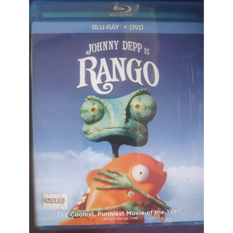 Blu-ray + DVD Rango บลูเรย์ + ดีวีดี แรงโก้ ฮีโร่ทะเลทราย มีเสียงไทย ซับไทย Rare item