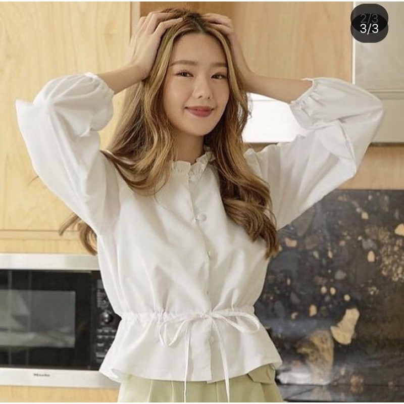New สื้อ JULIA TOP สีขาว จากร้าน lamune.studio