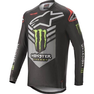 เสื้อกีฬาแขนสั้น ลายทีม Monster MX Enduro Downhill Jerseys 2022 สําหรับขี่จักรยานเสือภูเขา