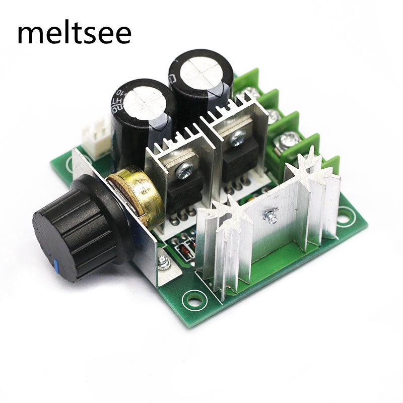 10 a 12v - 40 v โมดูลสวิทช์ควบคุมความเร็วมอเตอร์ 13 khz pwm dc 10A 12V-40V PWM 13KHz PWM DC Motor Adjuster Speed Control Switch Module