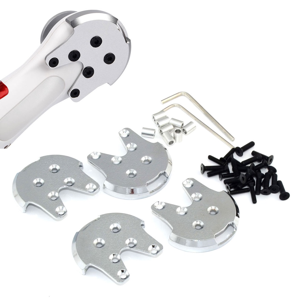4PCS โลหะป้องกันมอเตอร์แผ่นเสริมสําหรับ DJI Phantom 3 2 มอเตอร์ฐานป้องกัน P3S P3AP